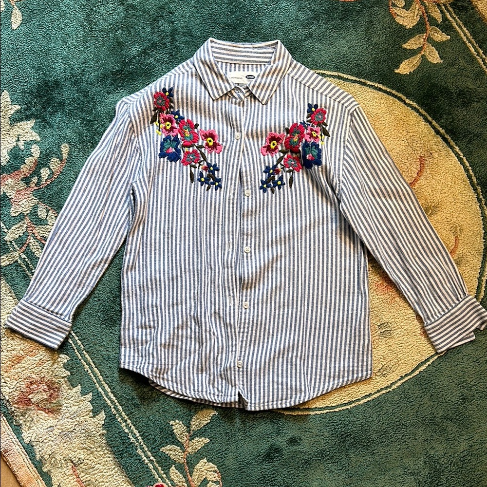 Girls Old Navy Button Down Shirt - Size 8